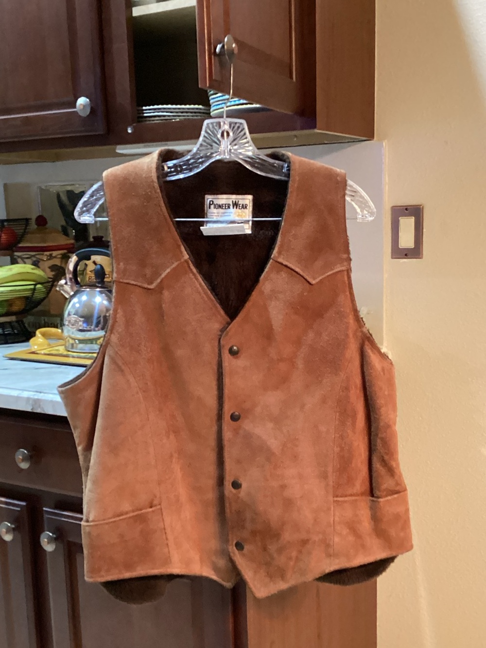 PIONEER Tan Suede Men's Vest